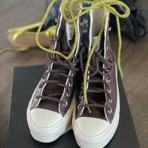 Brown Leather Converse